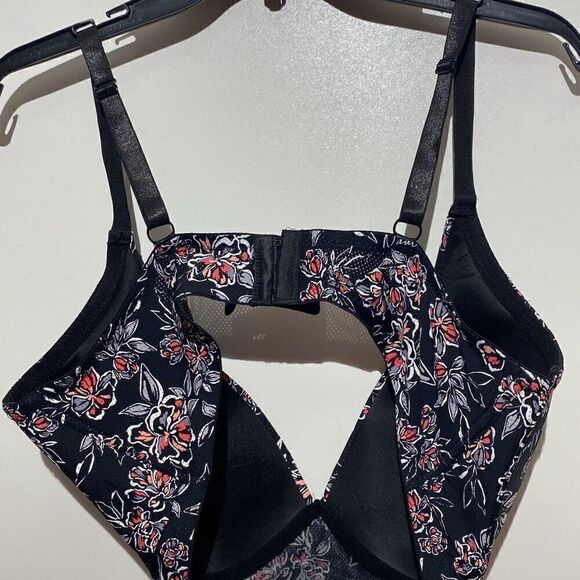Nautica Intimates Women's Multicolor Floral Adjustable Strap Wireless Bra Sz 42D - Picture 8 of 9